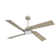 72" 4-Blade DC Motor Ceiling Fan with LED Light and Remote