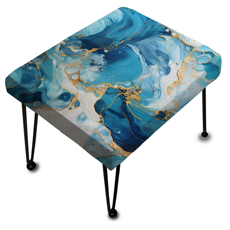 Motif de marbre bleu océanique Allure