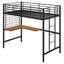 Lit mezzanine en métal avec bureau Dilana-1011321430