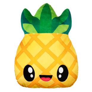 Pineapple - Gourmet Scented Stuffed Plush Pillows - Accent, Throw, Decorative Pillows - Kids Room Decor