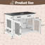 Mobilier pour cage de chien avec tiroirs et bols rotatifs