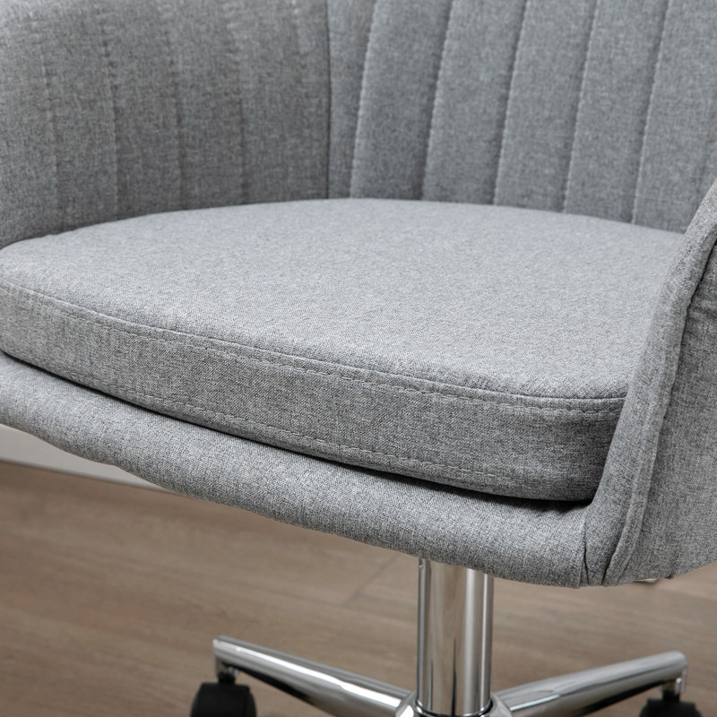 Kaarina Linen Task Chair, Gray