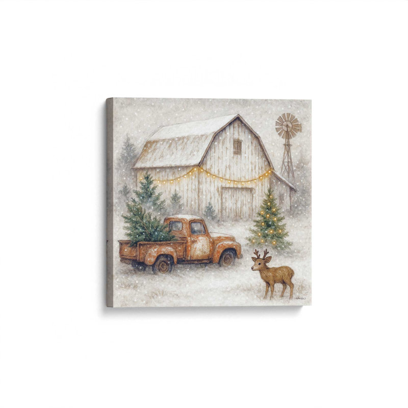 «Christmas is in the air» par Anthony Smith, reproduction d'art, L 36 x H 36, Ne s’applique pas, Toile non encadrée