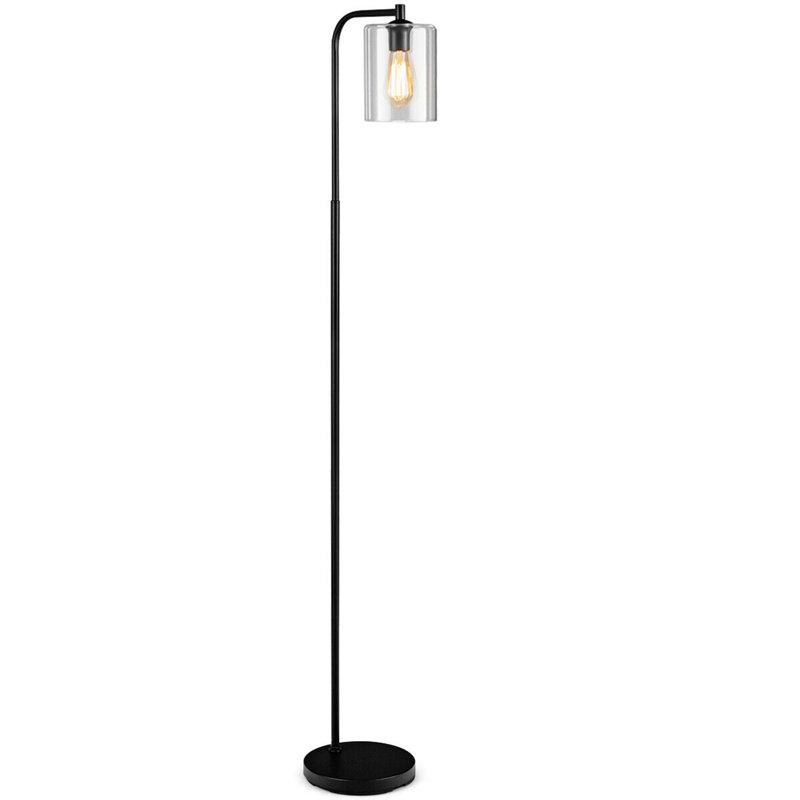 Maynardville 66'' Black Arched Floor Lamp