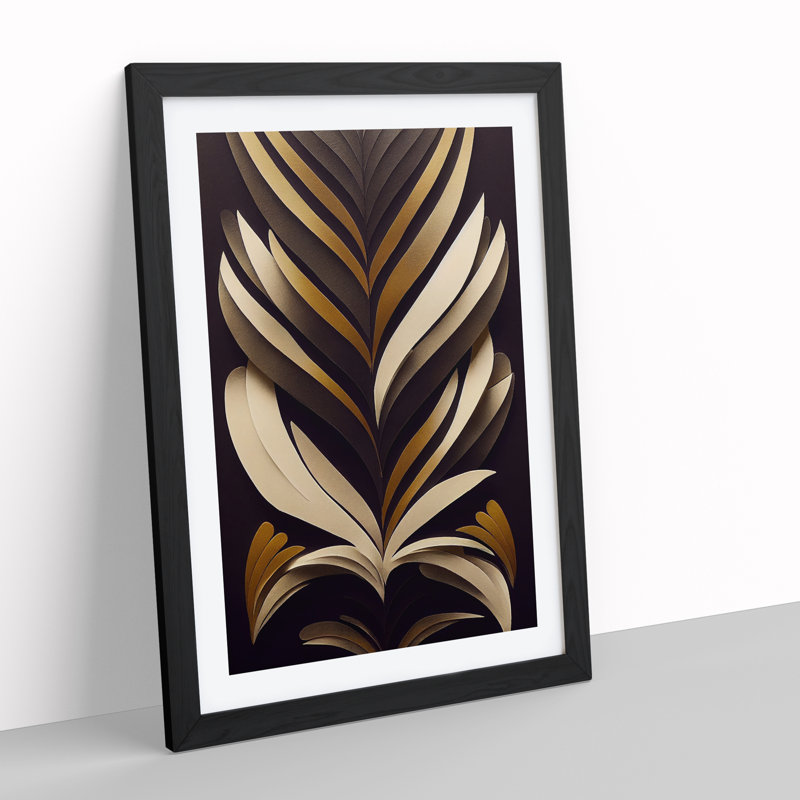 Feather No.3 - Single Picture Frame Print, Black Framed, 64cm H x 46cm W x 2cm D