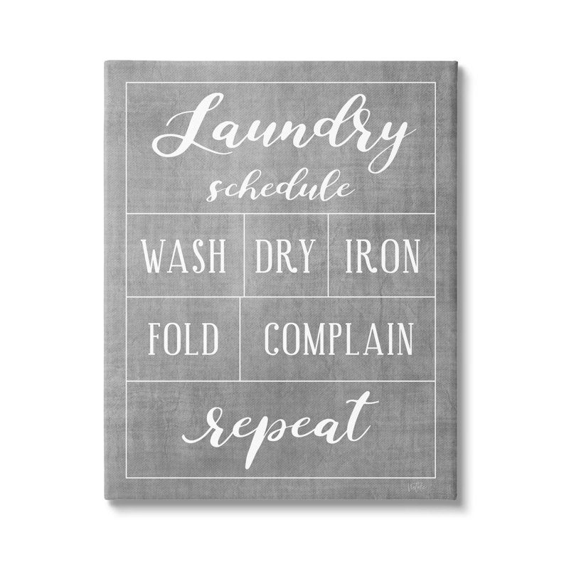 "Laundry Laundry", art mural sur toile par Natalie Carpentieri, H 30 po x l 24 po x P 1,5 po, Toile tendue