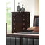 Ensemble de chambre à coucher avec commode 3 pièces Horne Cappuccino-80848693