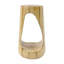 Table d'appoint d'extérieur, table de bout à conception creuse, table de tabouret de jardin de patio, table d'appoint décorative pour terrasse de balcon de plage, béton léger, texture semblable au bois-454129210