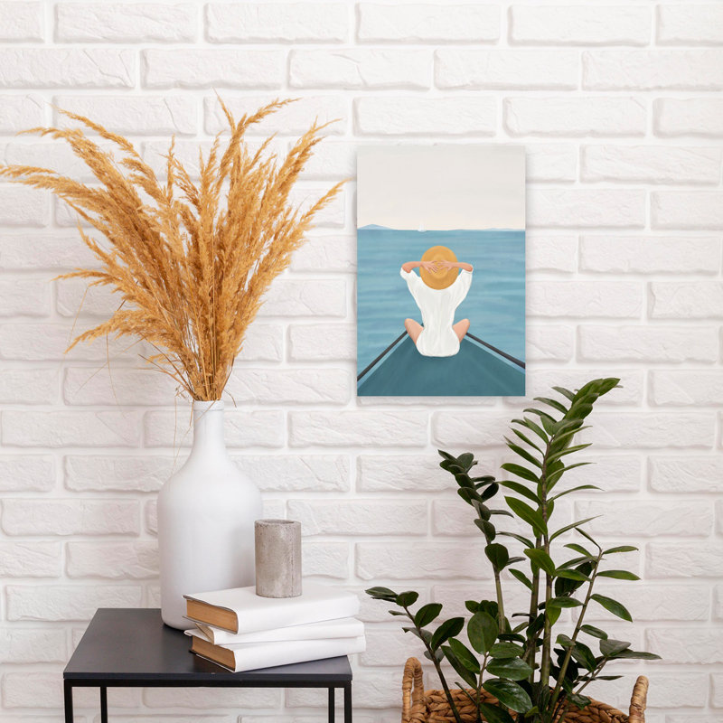 Summer Summer I, art mural contemporain, H 18 po x l 12 po