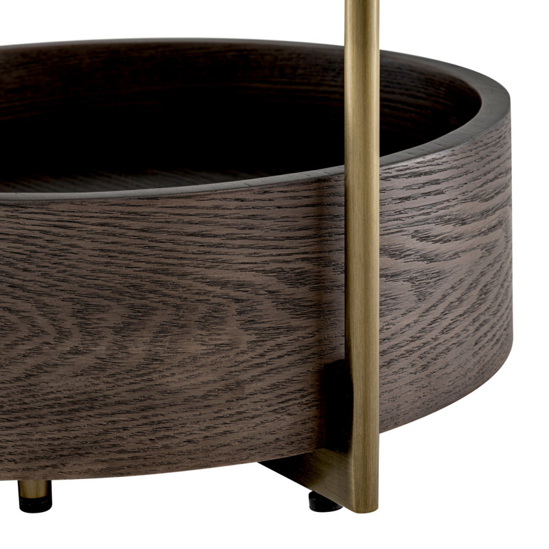 Side Table Faye Brushed Brass Finish - Base