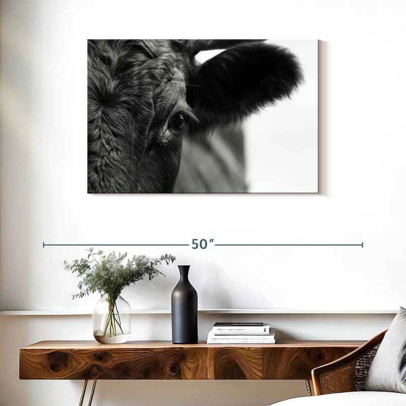 Vache aux yeux noirs Brampt, H 24 po x l 36 po