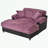 Chaise Lounge Sofa with Two Throw Pillows-272973329
