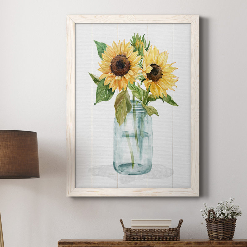 Sunny Day II - reproduction d'art sur toile, H 24 po x l 18 po x P 1,5 po, Toile à cadre blanc