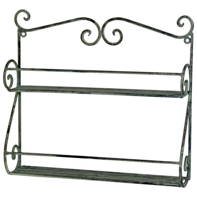 Barb 2 Piece Metal Bracket Shelf
