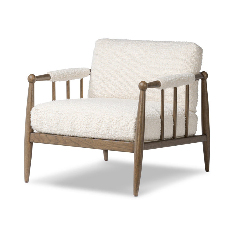 Warren Chair, Beige Boucle
