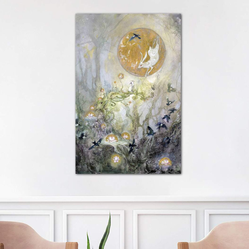 Moongazing by Stephanie Law - Wrapped Canvas Print, 66.04 cm H x 45.72 cm W x 3.175 cm D