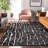 Premium Machine Washable Prisco Black Rug-1715020797
