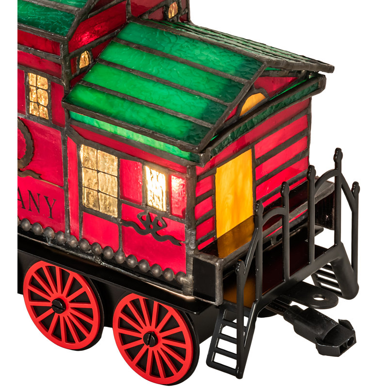 9'' Transportation Themed Lighted Art Glass