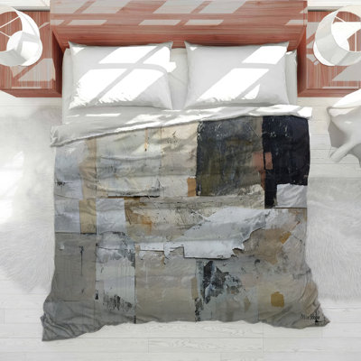 Housse de couette abstraite en microfibre