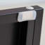Classeur en acier noir avec portes, tablettes réglables pour le matériel de bureau, matériau haute résistance, structure stable, installation simple pour différents usages de rangement, acier laminé à froid, structure,-1817790273