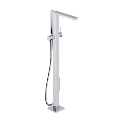 hansgrohe Tecturis E Freestanding Tub Filler with 1.75 GPM Handshower