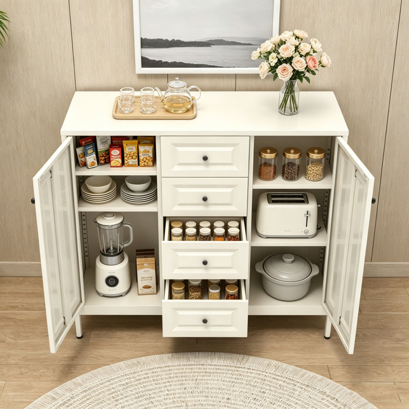 Buffet sur pied avec rangement autoportant