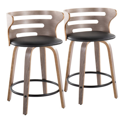 Swivel Upholstered Counter Stool