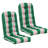 Outdoor Replacement Cushion Set  4.7" Thick High Back Seat / Back Cushions with Ties, Buckle (Set of 2)-2085944032