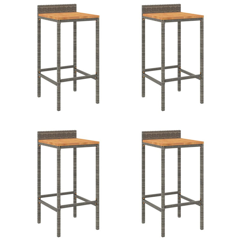 Outdoor 78cm Bar Stool, Grey
