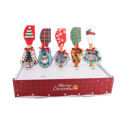 Ensemble de cuisson de Noël (coupeur et spatule) (2 pièces) - ensemble de 30