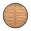 Table basse pour l'extérieur en corde de rotin et bois d'acacia-1003267713
