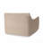 Velveteen Bean Bag Chair With Armrests, Taupe-1579261309