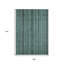 Tapis extérieur lavable à rayures bleu sarcelle 9 pi x 12 pi bleu turquoise et gris