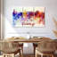 Chicago Skyline Colors, reproduction d'art sur toile-92760660