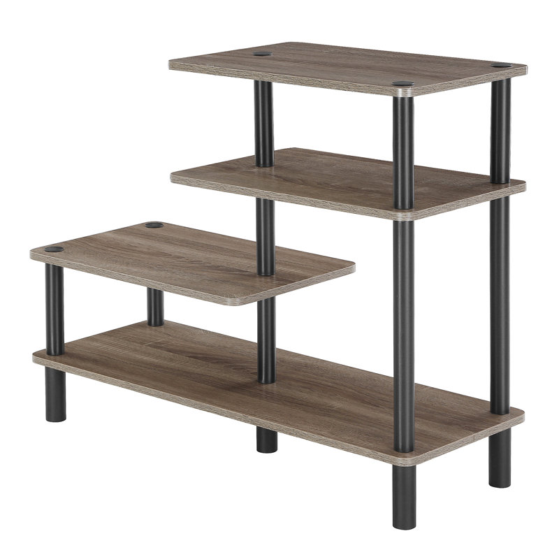 Patrina 64 cm H x 80 cm W Etagere Bookcase, French Oak Grey