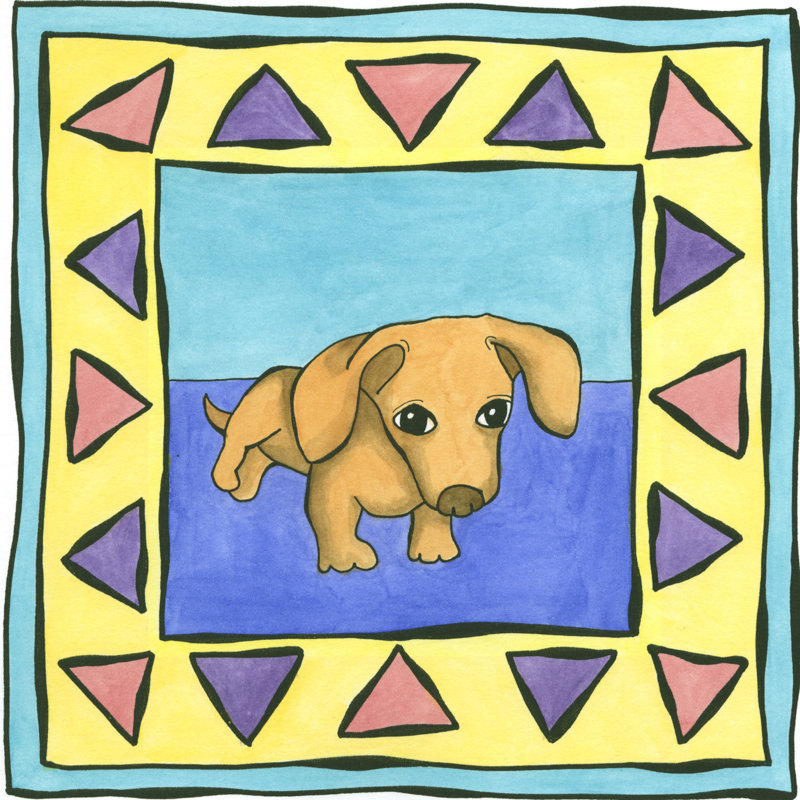 Pee Wee (AP) by Megan Meagher - 1 Piece Wrapped Canvas Painting, 51cm H x 51cm W x 3.8cm D