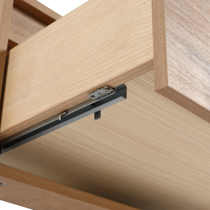 Meuble-lavabo moderne avec lavabo en résine et armoire latérale - Armoire de rangement et compartiment inférieur