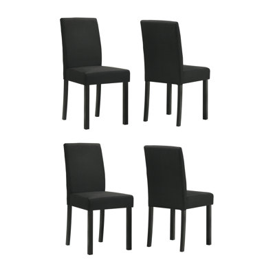 4pc Contemporary 4pc Plush Upholstered Chairs