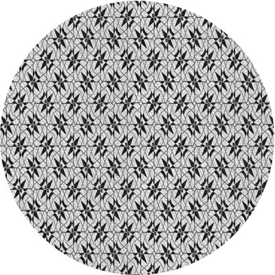 Tapis décoratif noir Raby