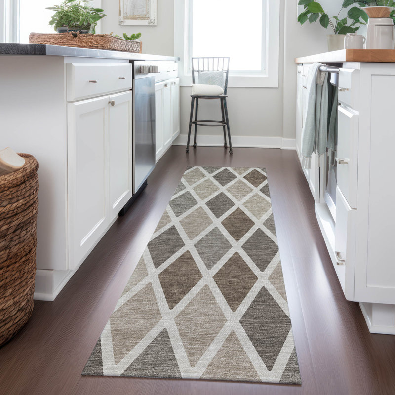 Tapis intérieur / extérieur Maliana, Tapis de couloir 2 pi 3 po x 7 pi 6 po