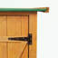 Remise en bois avec deux portes et tablettes