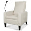 Fauteuils inclinables pour adultes, canapé inclinable réglable avec support pour téléphone portable et porte-gobelet, chaises inclinables modernes en tissu-655922998