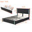 Lit plateforme tapissier Casch-725303811