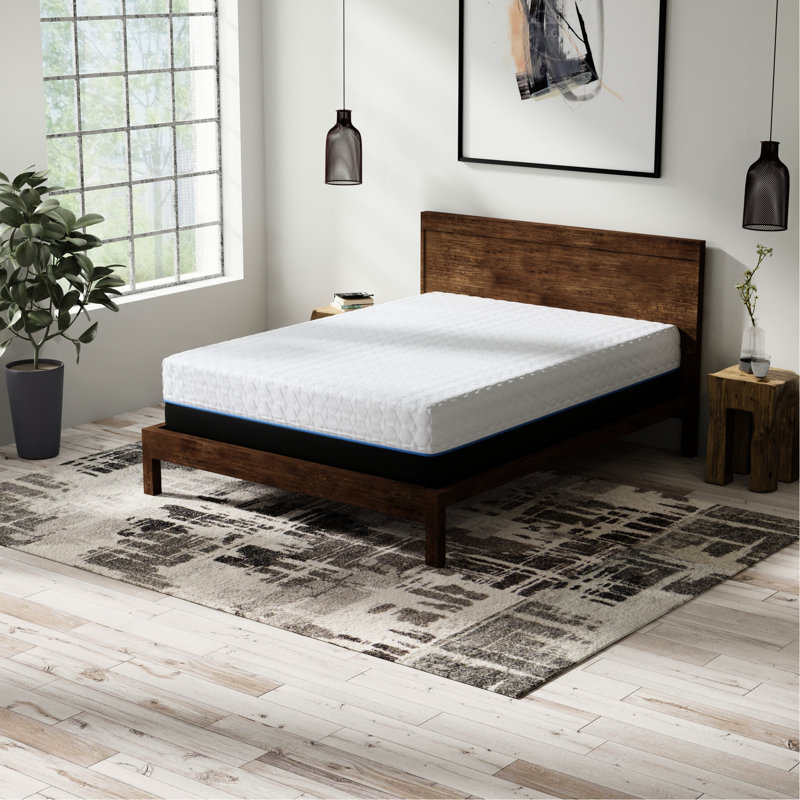 Matelas en mousse à mémoire de forme 14 pouces avec cuivre pour très grand lit - housse à changement de phase 14 "infusion et gel