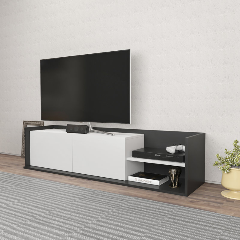 Danyiel TV Stand for TVs up to 48", Anthracite/White