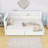 2 Drawers Upholstered Twin Platform Bed with LED Lighting and USB Ports-1430872927