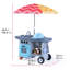 Chariot de barbecue avec parasol Grill & Go