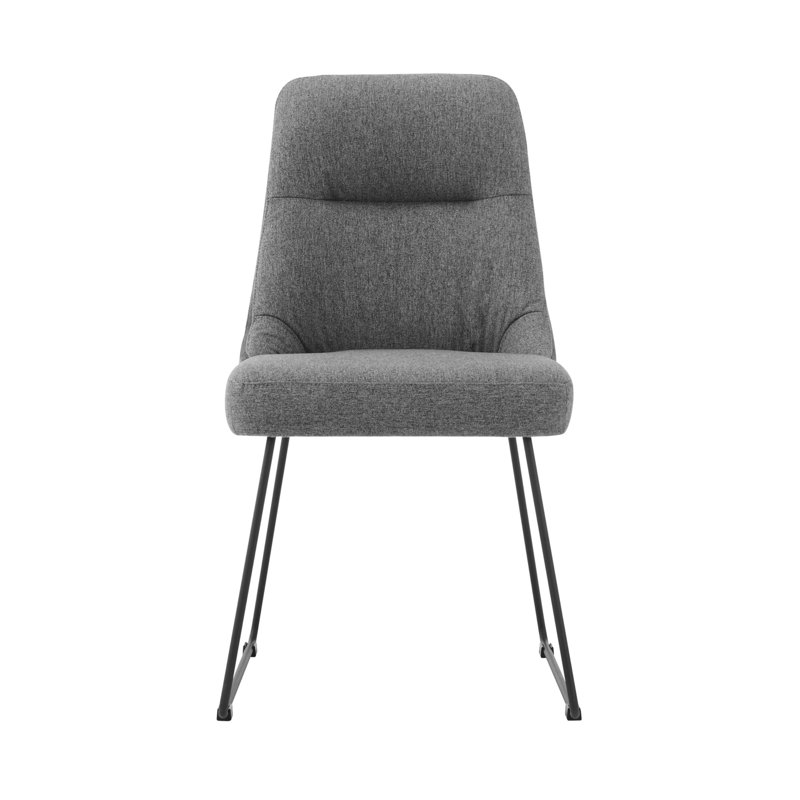 Chaise d'appoint grise Dilly