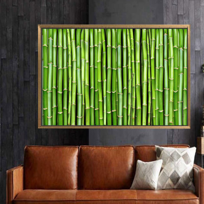 Cadeau de bébé personnalisé avec décor de toile de ferme 3D avec art de paysage de bambou