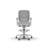 HON Nucleus Task Stool, Adjustable Footring, Fog Mesh, Aspen Fabric, White Frame-125026843-125026844